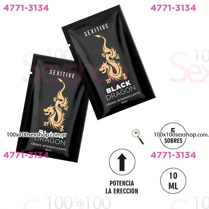 Pack 5 unidades crema black dragon 10ml